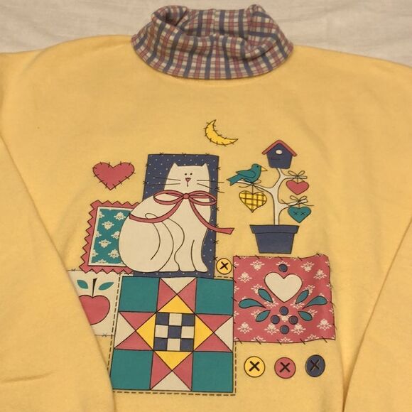 Vintage Gopher womens turtleneck long sleeve sweatshirt size L - Picture 3 of 9